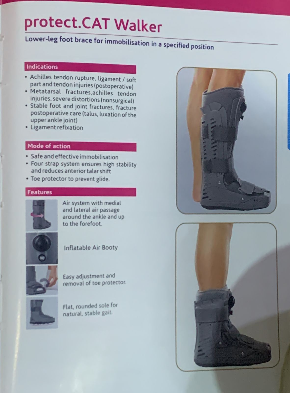 MEDI PROTECT CAT WALKER BOOT (SHORT)- large - Per pc rates - Image 2