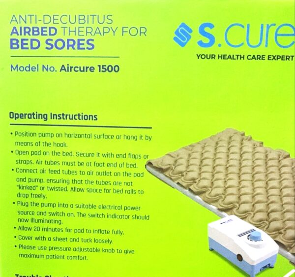 SCURE AIRBED ( Model - AIRCURE 1500) - Anti-decubitus Airbed Therapy for Bed sores - Image 3
